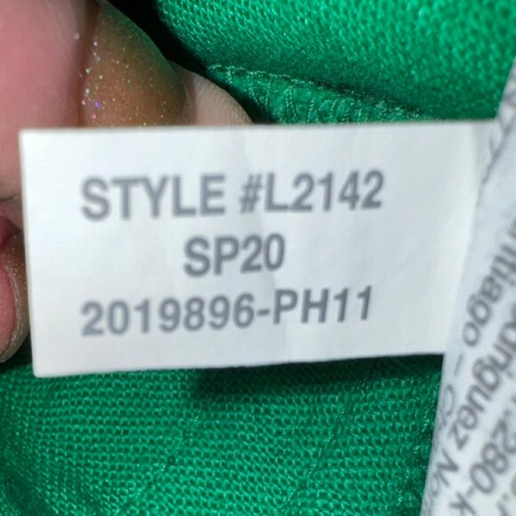 New with tags! J. CREW Linen Cotton Scalloped Flat Front Shorts in Green… - Picture 7 of 9